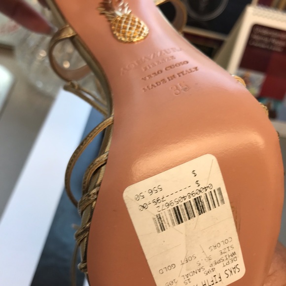 Aquazzura gold sandal - Picture 3 of 4